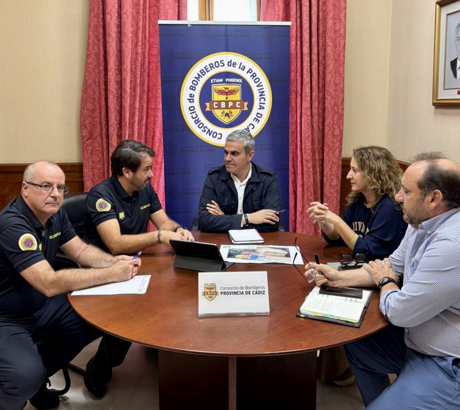 El Consorcio de Bomberos de Cádiz y el Ayuntamiento de Olvera se reúnen para impulsar la construcción de un nuevo parque en la localidad 