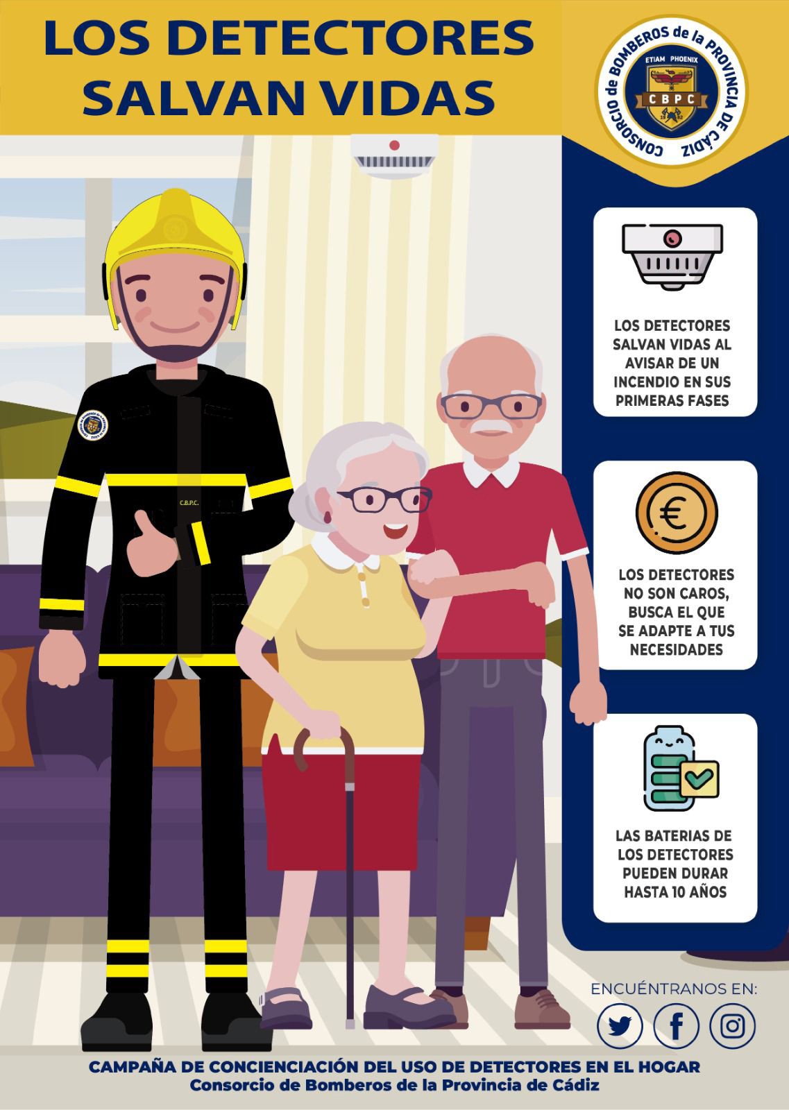 Los detectores de humo, dispositivos clave para salvar vidas en los incendios domésticos