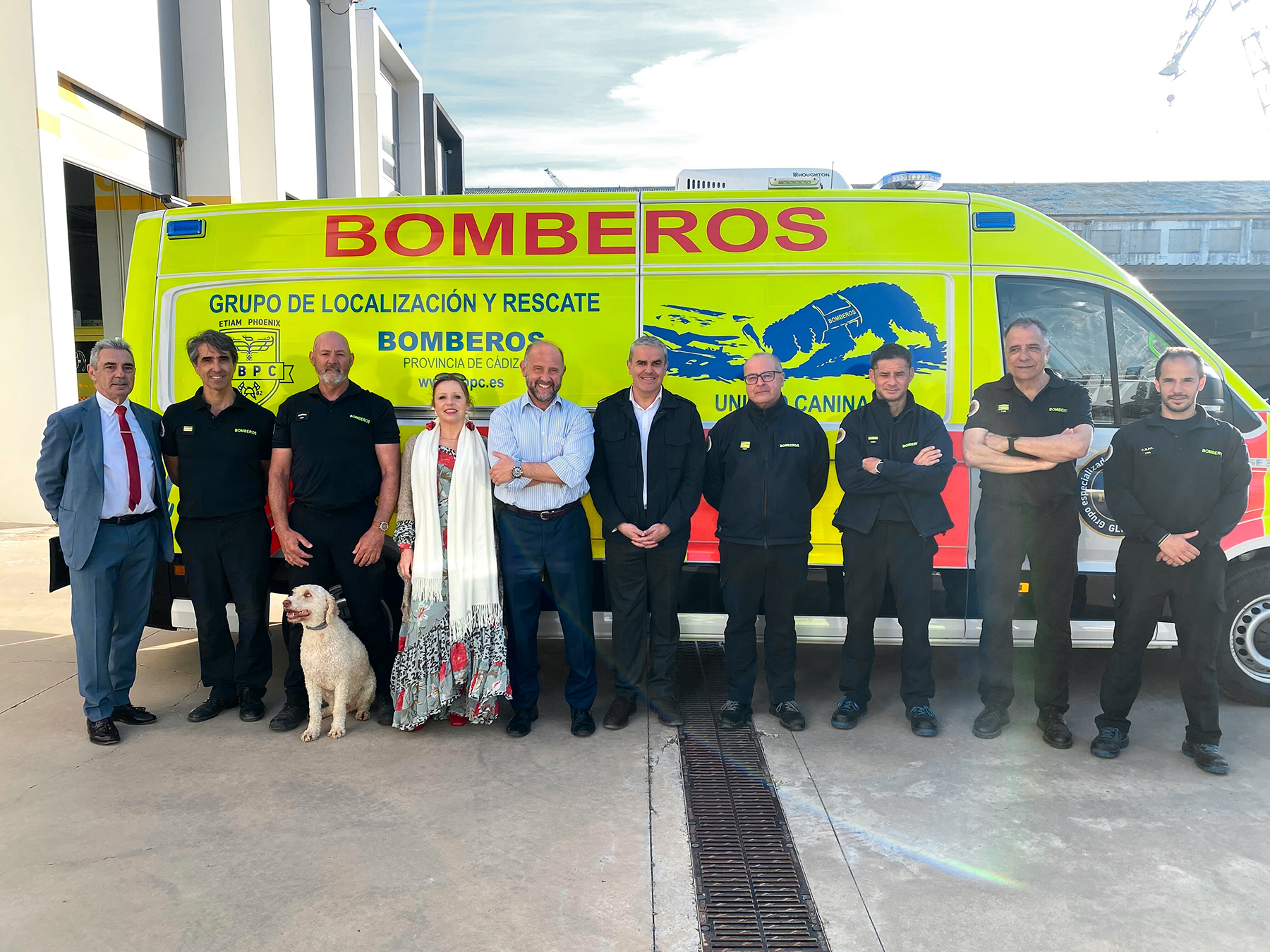 Mejor equipamiento y más seguridad para la Unidad Canina del Consorcio de Bomberos de Cádiz